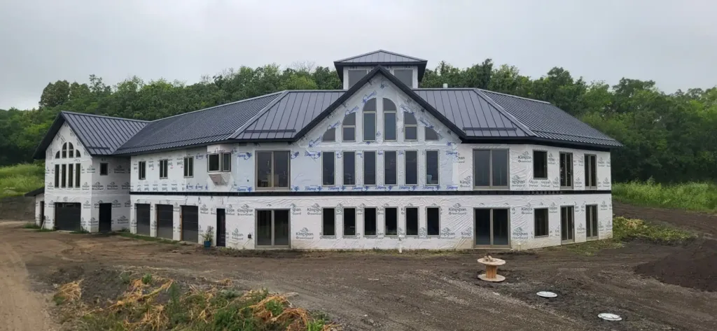 irosteel snaplock 150 metal roofing panels irosteel snaplock 150 metal roofing panels on a new construction