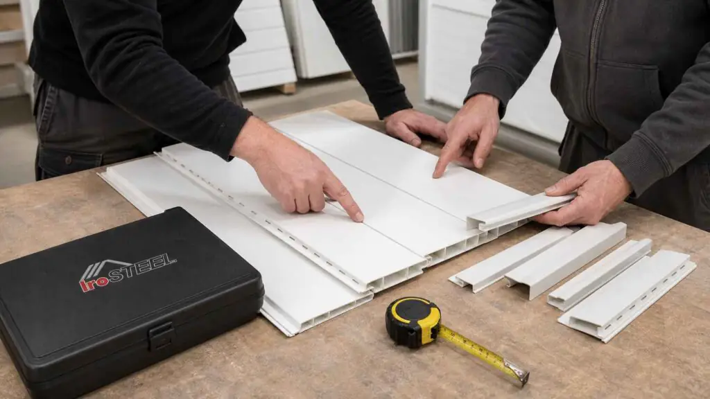 example of interlocking pvc panels used by irosteel winnipeg